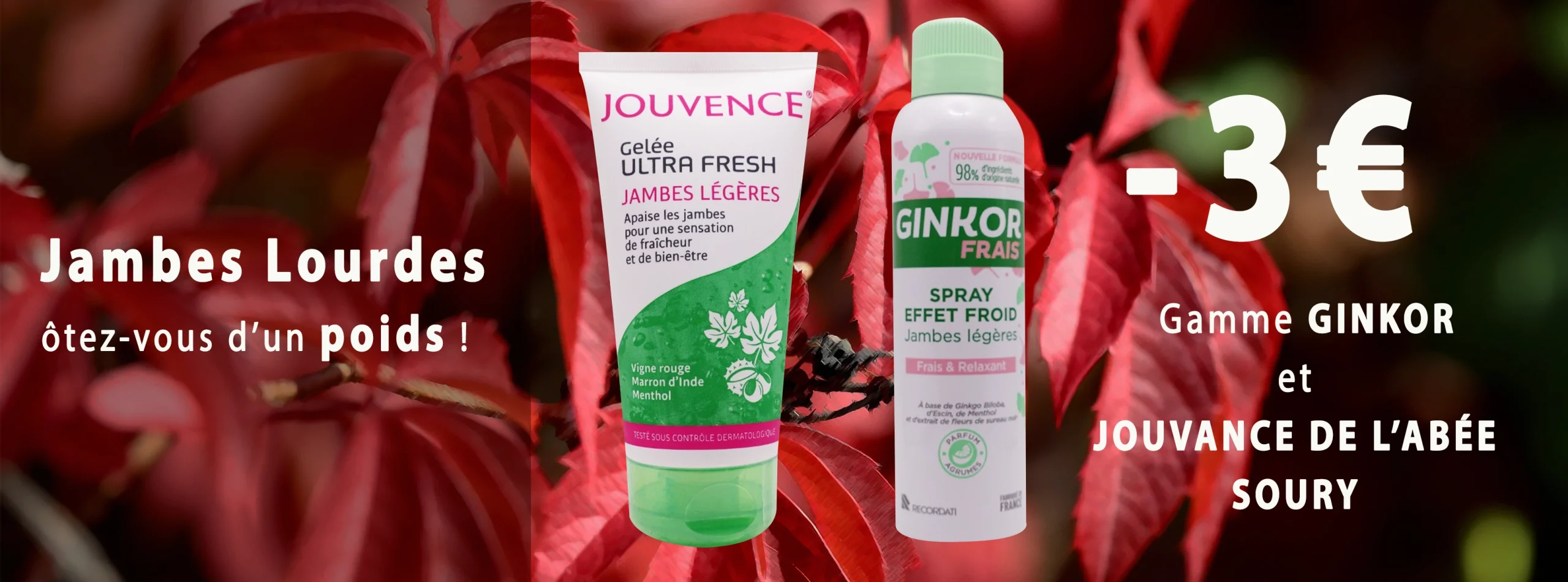 Banière jambes lourdes