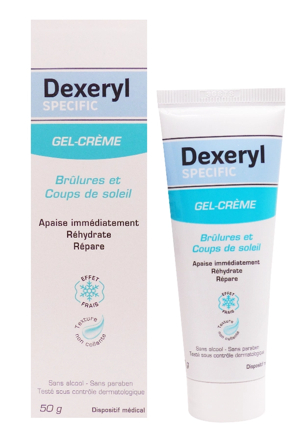 DEXERYL SPECIFIC GEL CREME BRÛLURES ET COUPS DE SOLEIL 50G 12 dexeryl gel crème 50 g