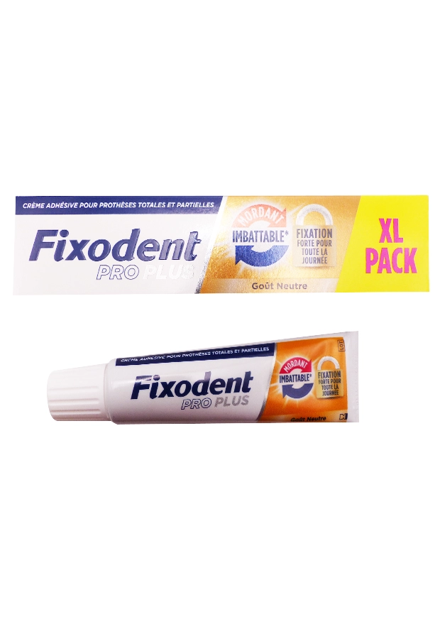 fixodent pro plus gout neutre xl