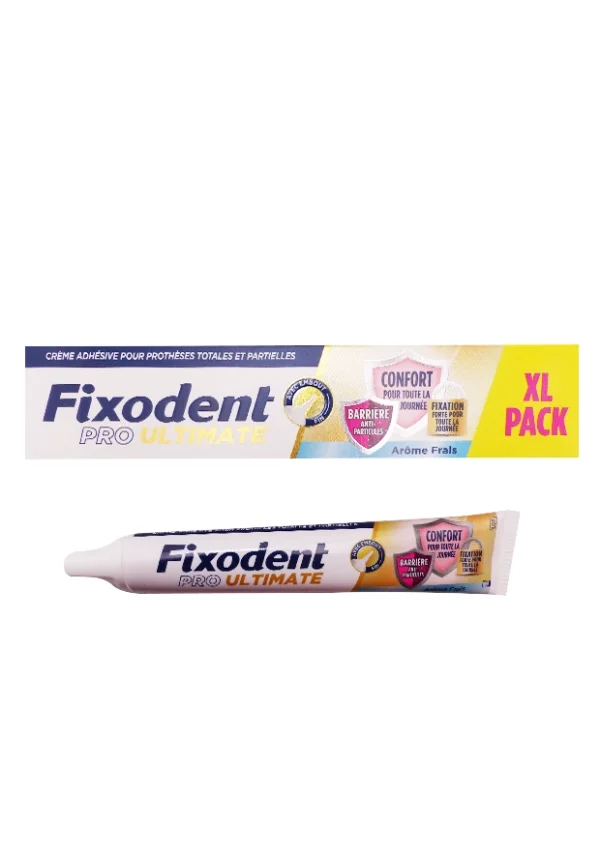 fixodent pro ultimate arome frais xl