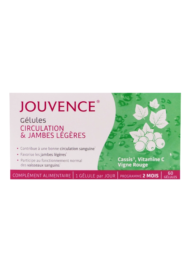 JOUVENCE CIRCULATION 60 GELULES 1 jouvence gélules circulation et jambes légères