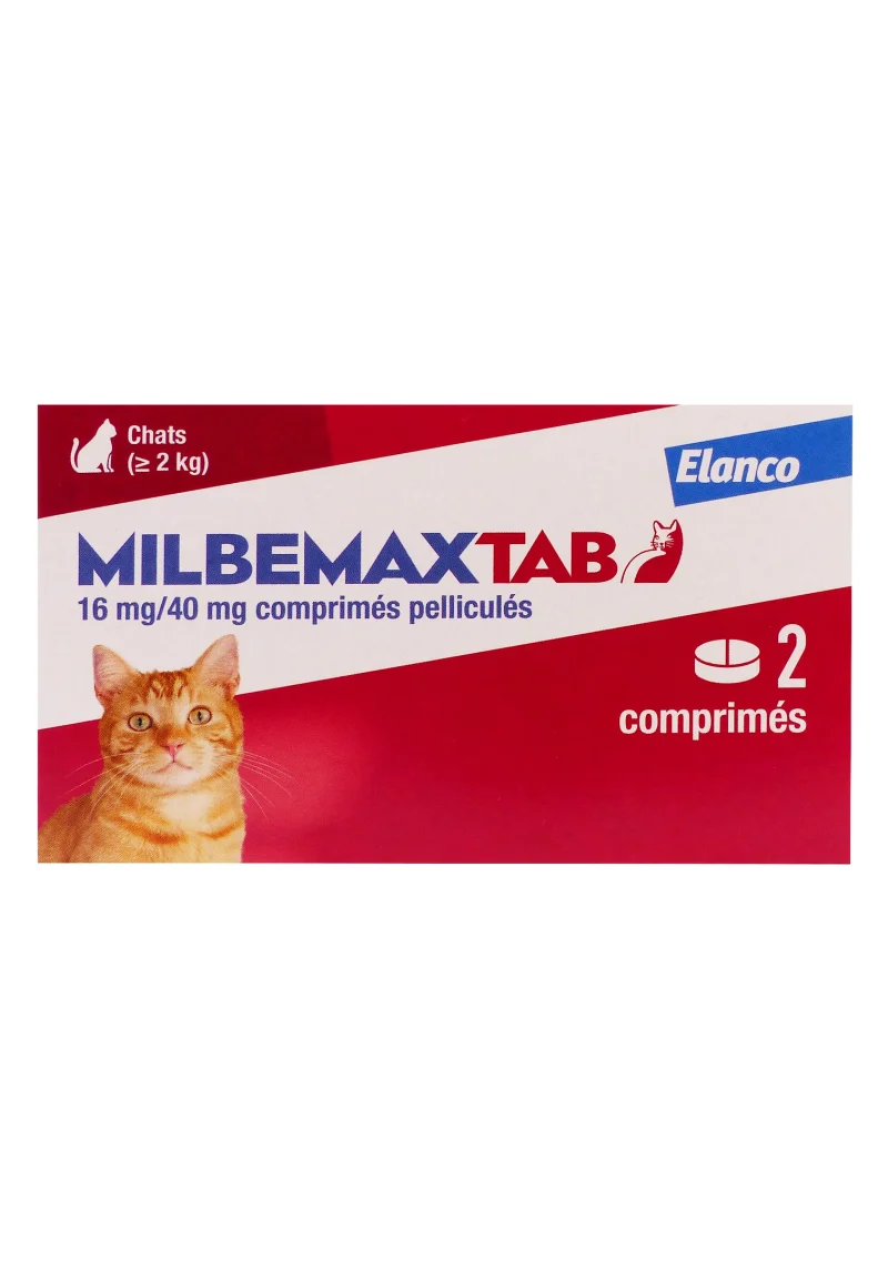 milbemaxtab 2 comprimés chats