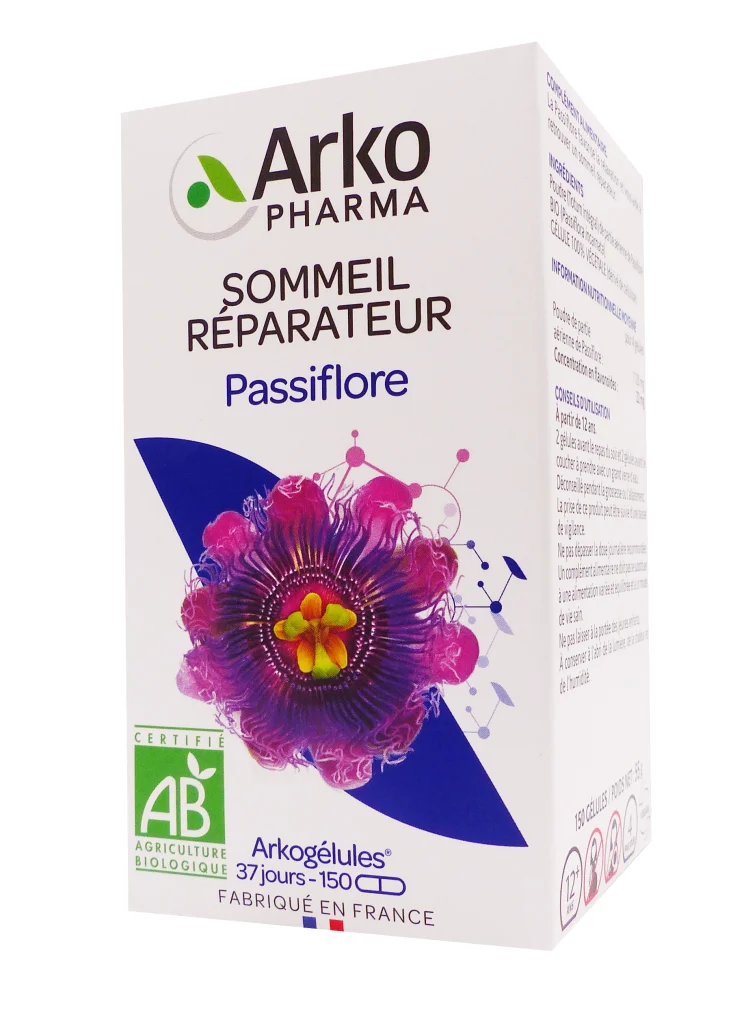 ARKOGELULE PASSIFLORE BIO 130 GELULES 2 passiflore 150 gelules 1