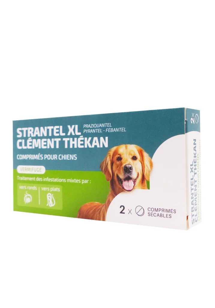 STRANTEL XL VERMIFUGE CHIENS 2 COMPRIMES CLEMENT THEKAN 2 strantel xl chien 2