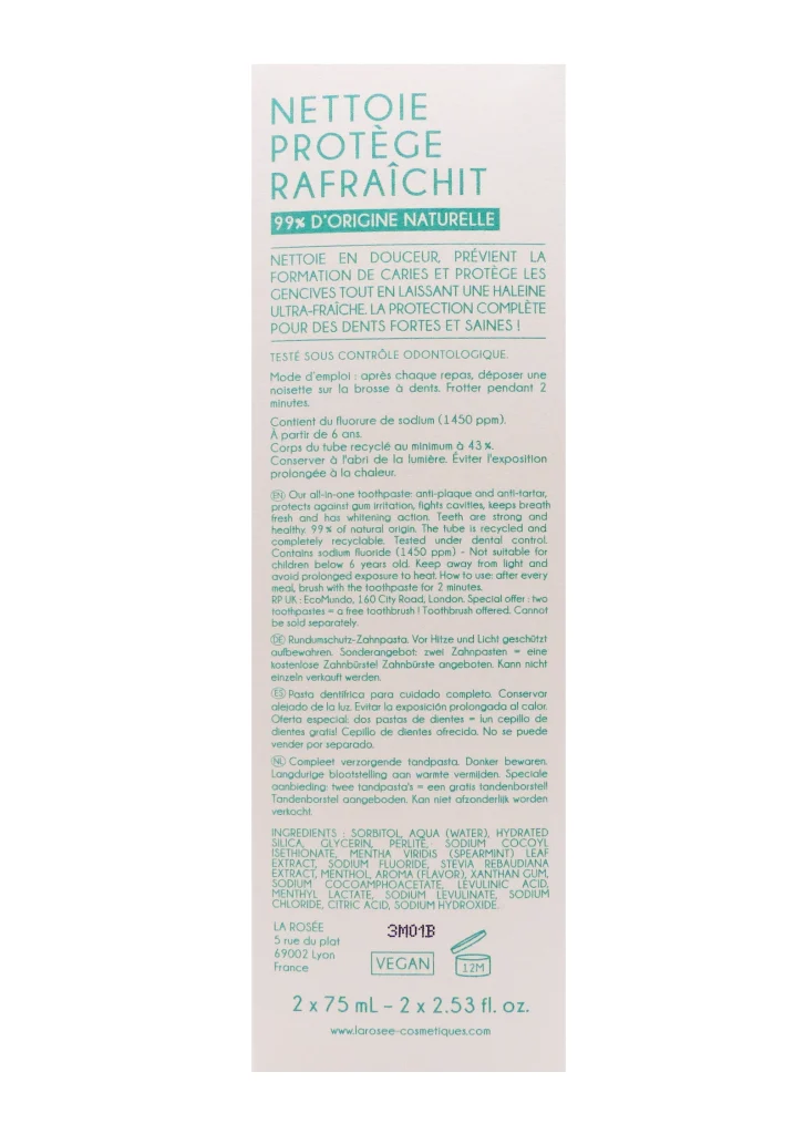 dos la rosee kit dentifrice