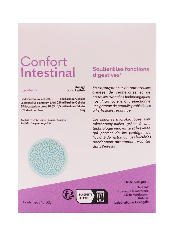 dos confort intestinal pharmascience
