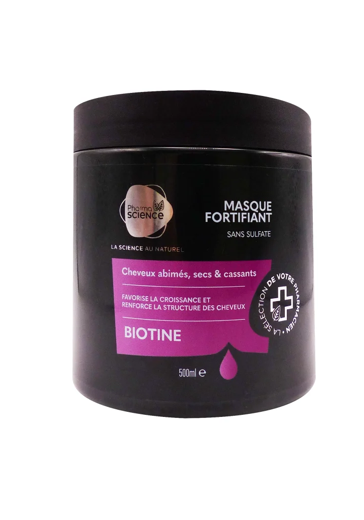 PHARMASCIENCE MASQUE FORTIFIANT 500ML 2 masque fortifiant biotine 500 ml