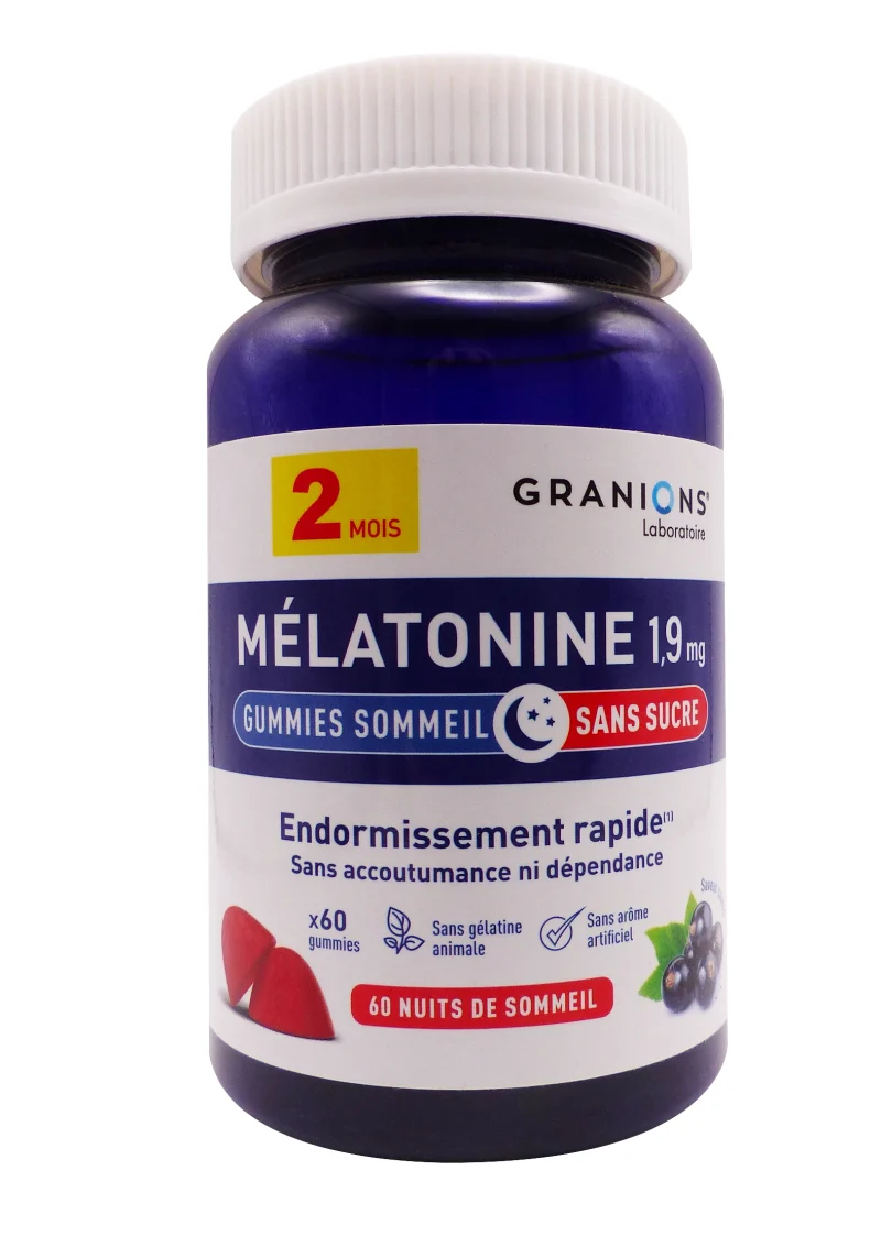 mélatonine 1,9mg 60 gummies
