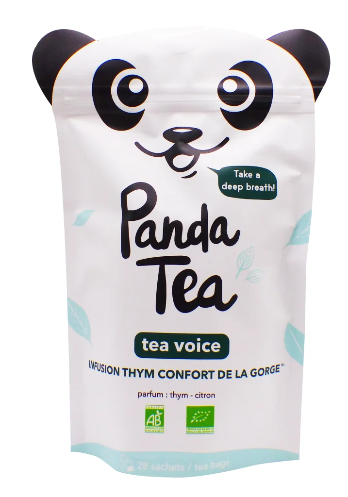 panda tea infusion thym confort de la gorge 28 sachets