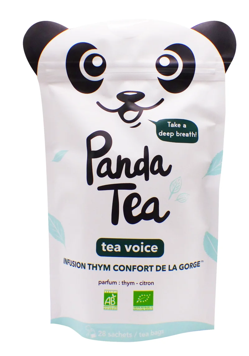 panda tea infusion thym confort de la gorge 28 sachets