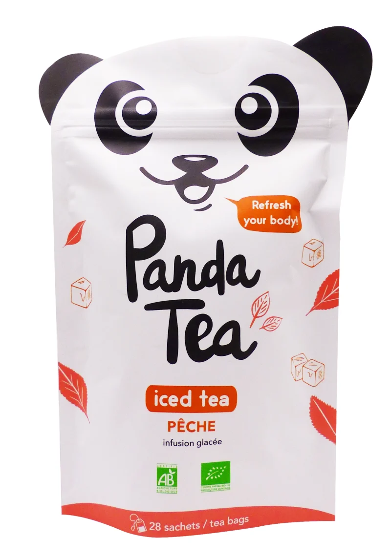 panda tea pêche infusion glacée 28 sachets