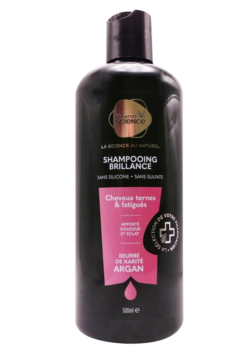 shampooing brillance karité argan 500 ml