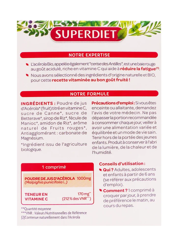 superdiet dos acerola bio