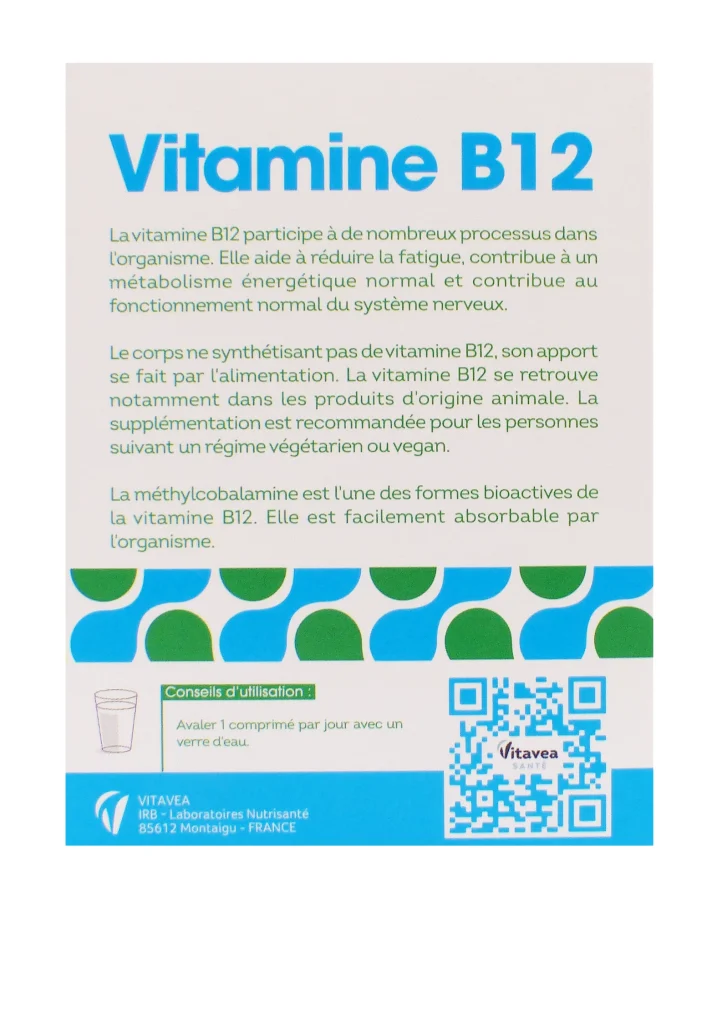 vitamine B12 1000µg dos