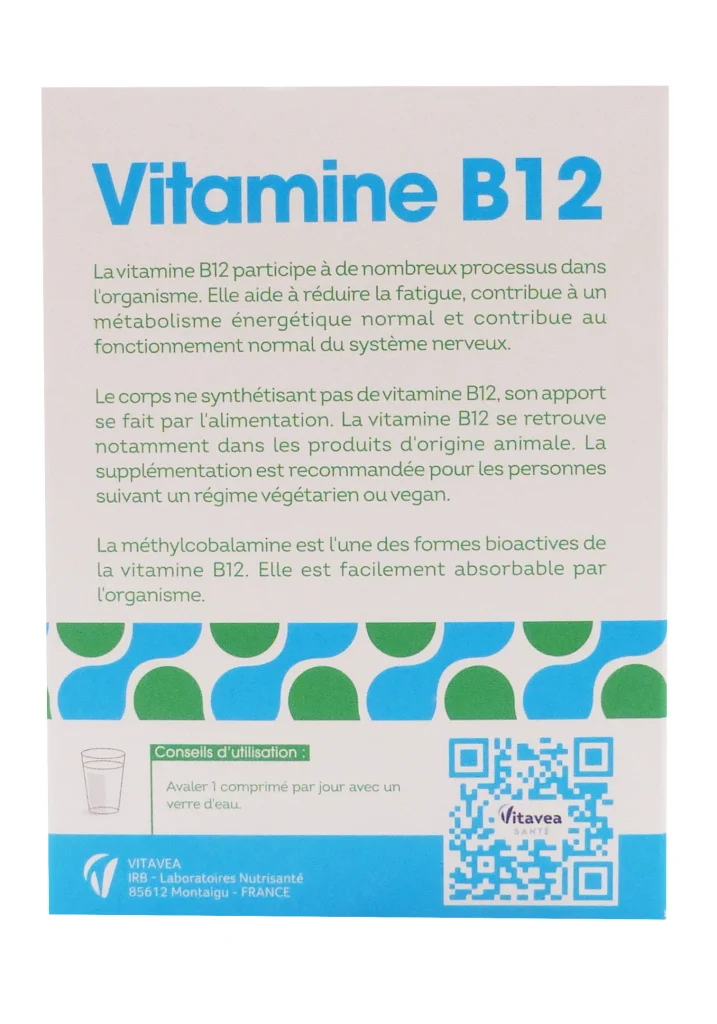 NUTRISANTE VITAVEA VITAMINE B12, 1000 µg, 90 COMPRIMES 3 vitamine b12