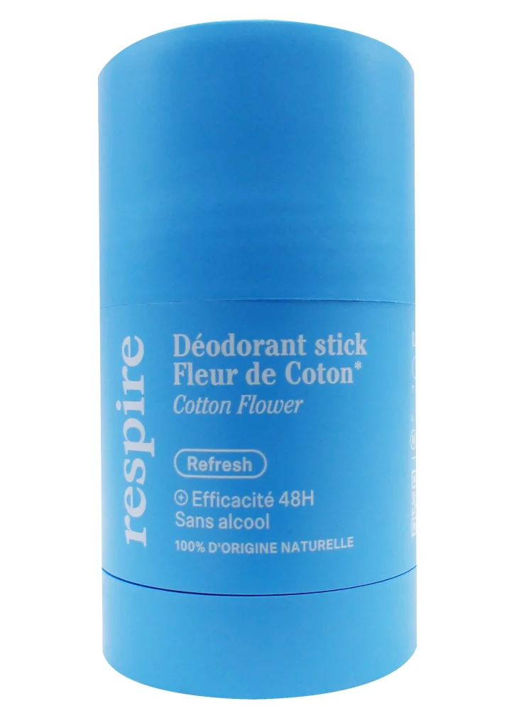 deodorant stick fleur de coton respire