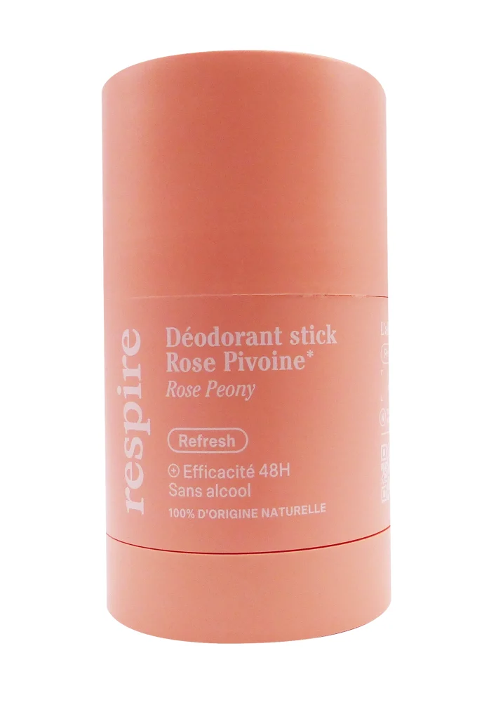 deodorant stick rose peony respire