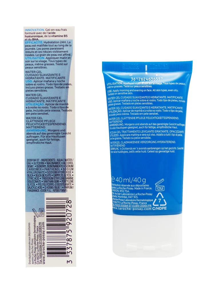 dos gel en eau