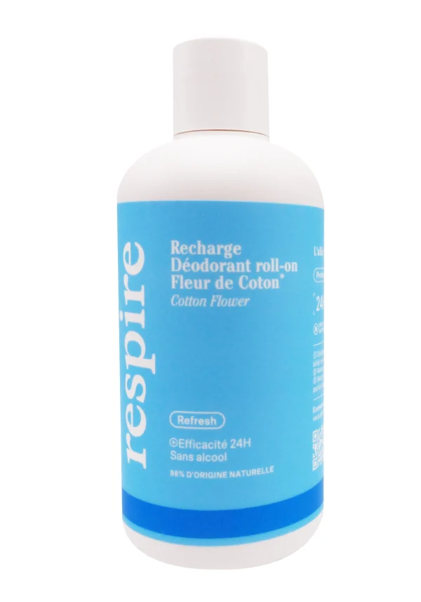 respire déodorant roll on fleur de coton