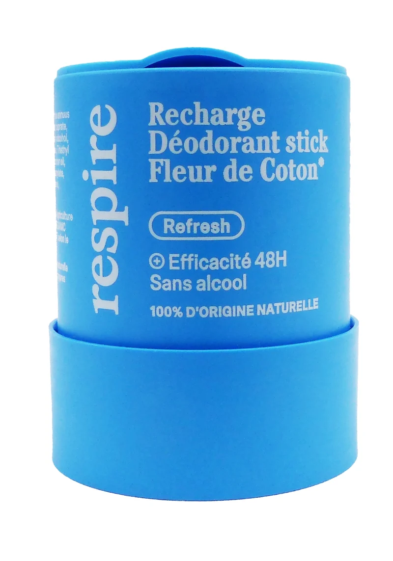 RESPIRE RECHARGE DEODORANT STICK FLEUR DE COTON 50G 9 respire recharge fleur de coton déodorant stick