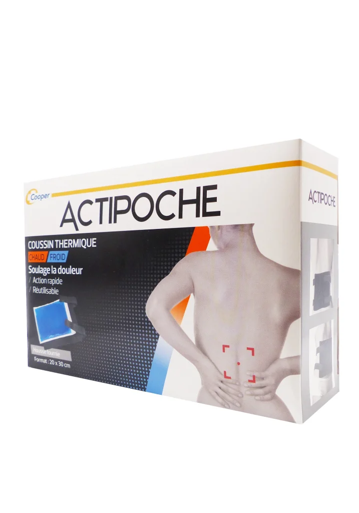 ACTIPOCHE COUSSIN THERMIQUE CHAUD FROID 20X30 CM 2 actipoche dos coussin thermique