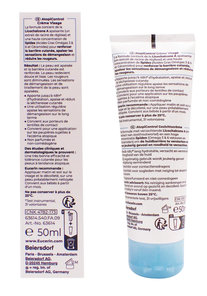dos atopicontrol creme visage 50 ml