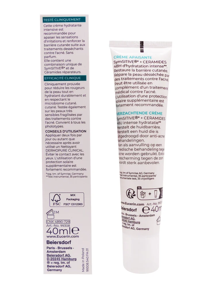 dos creme apaisante eucerin 40 ml
