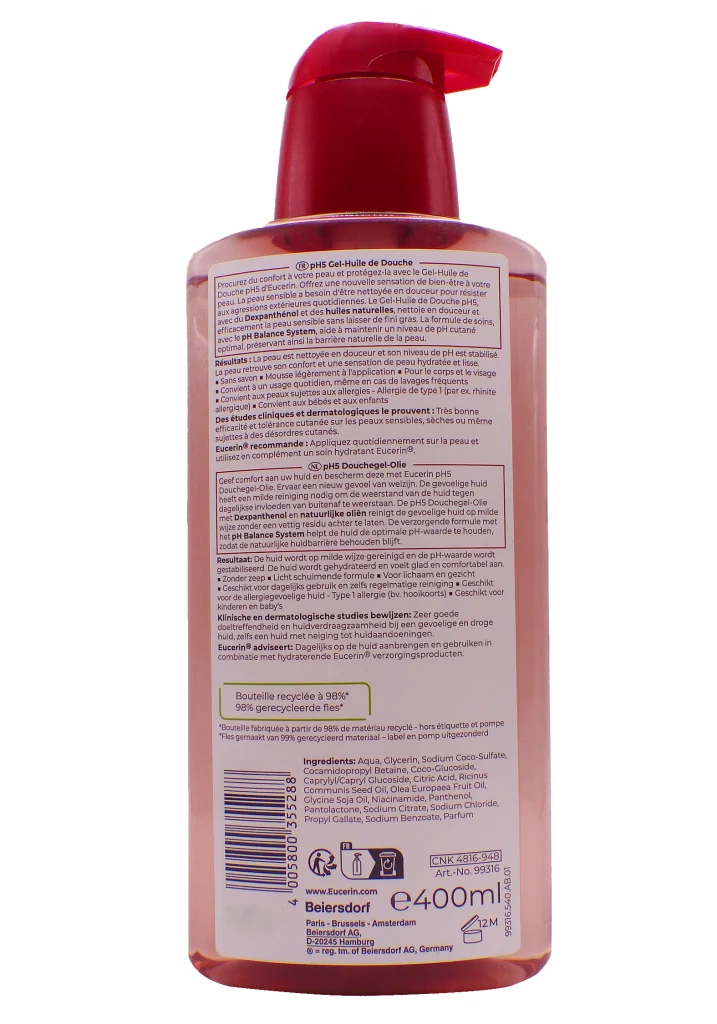 dos eucerin gel douche 400 ml