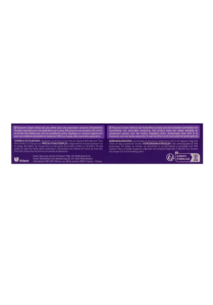 dos fisiocreme packaging