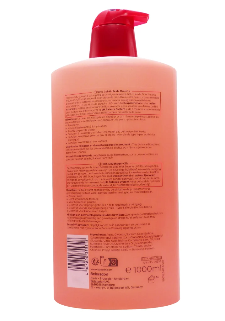 dos gel huile 1L eucerin ph5