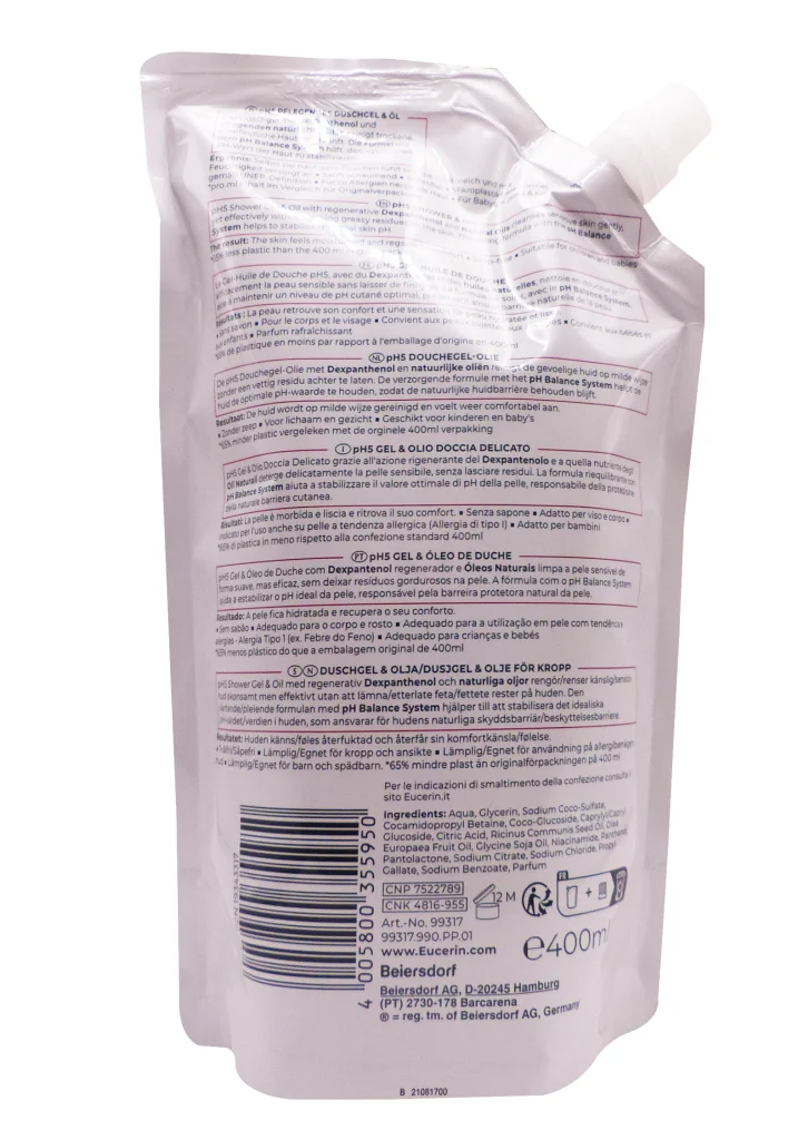 dos recharge 400 ml gel douche