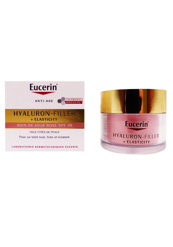 eucerin hyaluron filler+elasticity soin de jour rosé spf 30