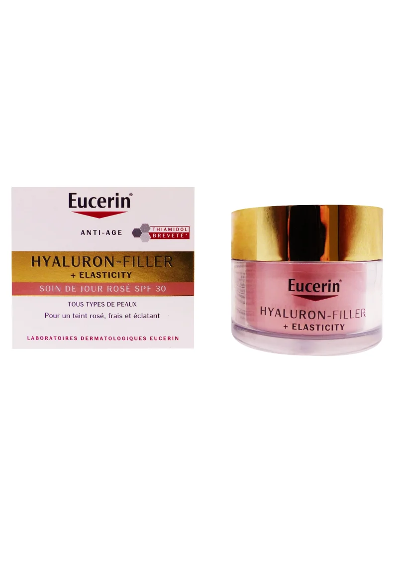 eucerin hyaluron filler+elasticity soin de jour rosé spf 30