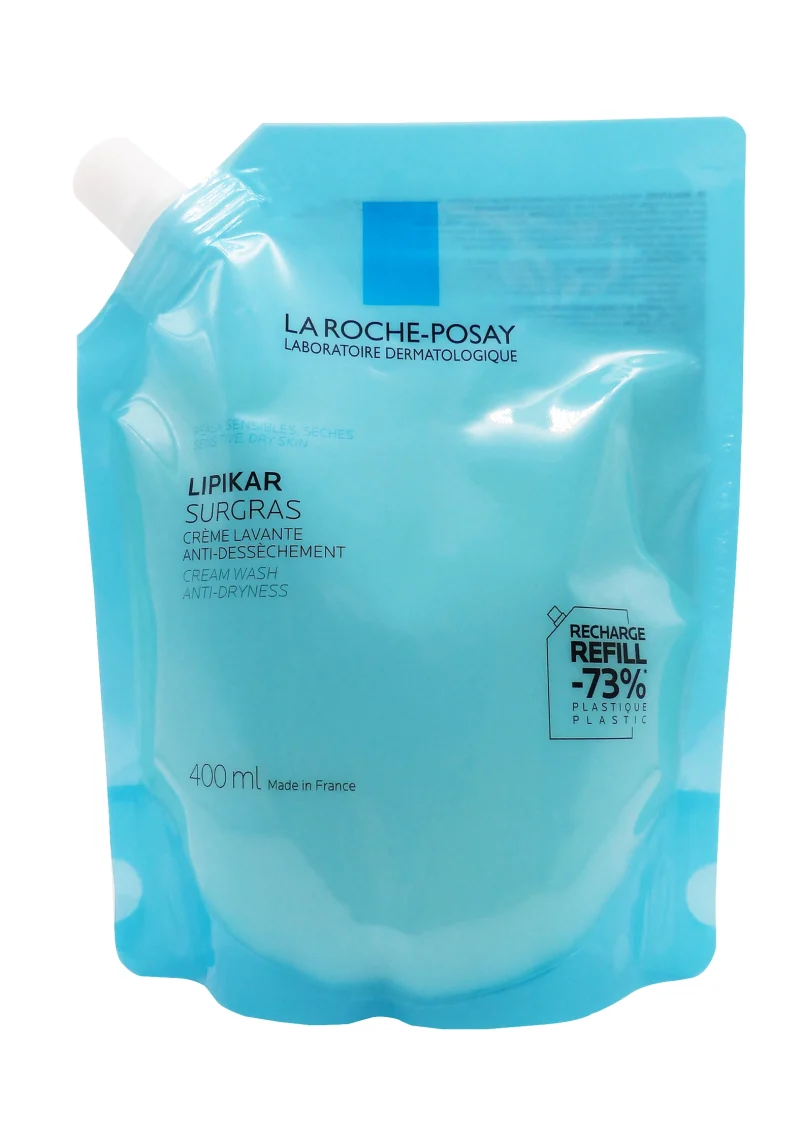 LA ROCHE-POSAY RECHARGE CREME LAVANTE LIPIKAR SURGRAS 400ML 3 la roche posay lipikar surgras 400 ml recharge
