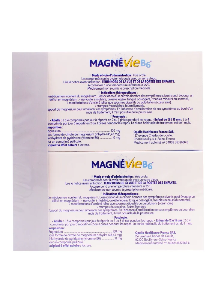 magnevie b6 lot dos