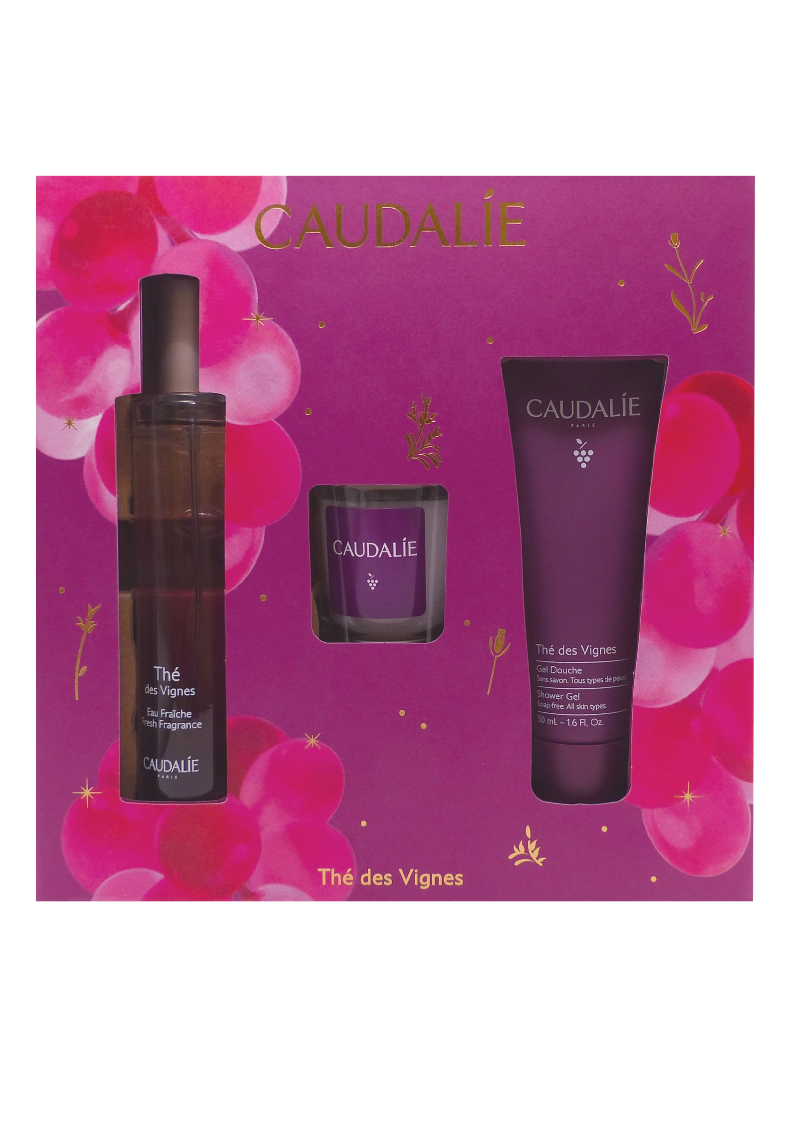 CAUDALIE COFFRET NOËL 2025 THE VIGNES 50ML 1 caudalie coffret thé des vignes
