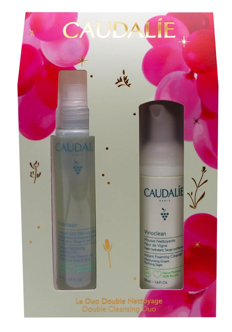 caudalie duo double nettoyage coffret noel