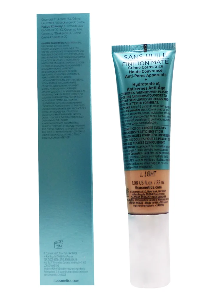 IT COSMETICS CREME CC+ TEINTE LIGHT SPF 40, 32ML 3 cc creme light dos it cosmetics