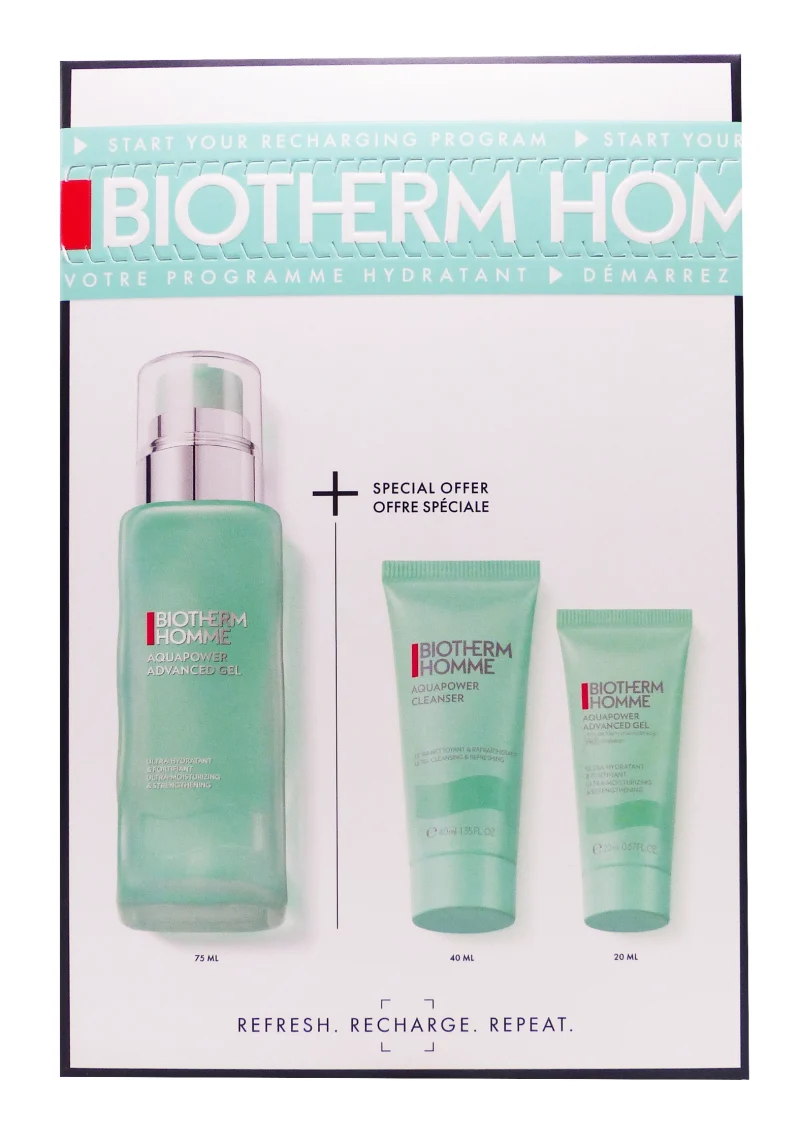 coffret homme biotherm programme hydratant