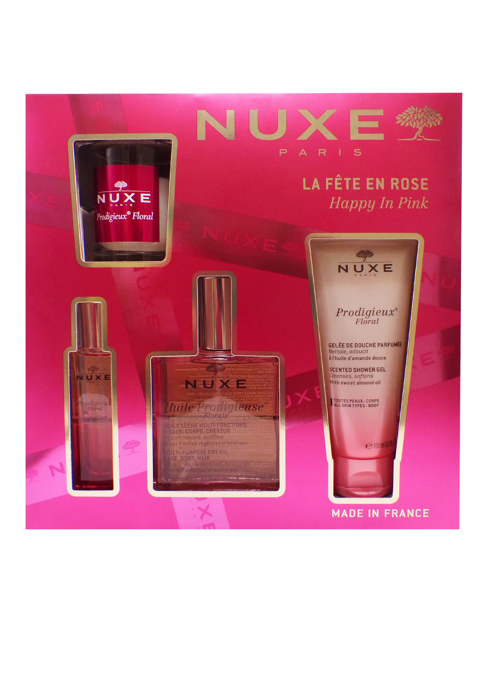 NUXE COFFRET NOËL LA FÊTE EN ROSE 1 coffret nuxe la fete en rose
