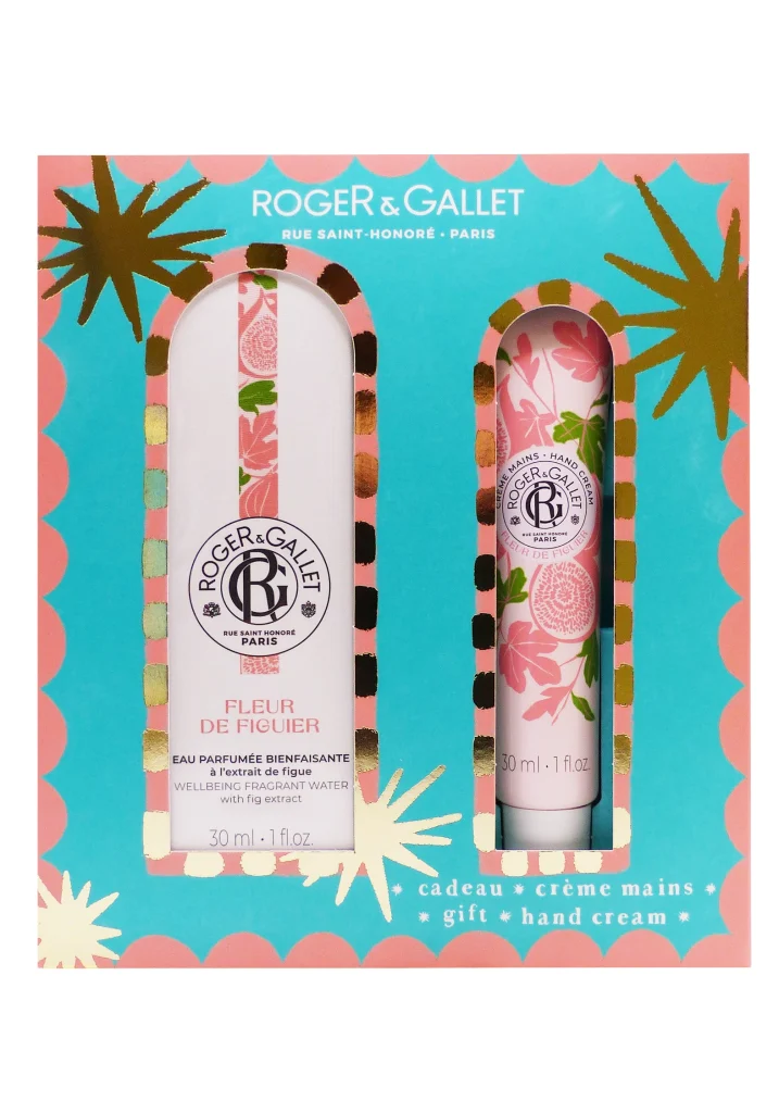 ROGER & GALLET COFFRET FLEUR DE FIGUIER EAU PARFUMEE 30 ML ET CREME MAINS 30 ML 2 coffret roger et gallet fleur de figuier eau parfumee et creme mains 30 ml