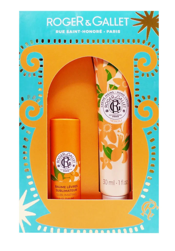 coffret roger et gallet nerolie creme main 30 ml et baume levre