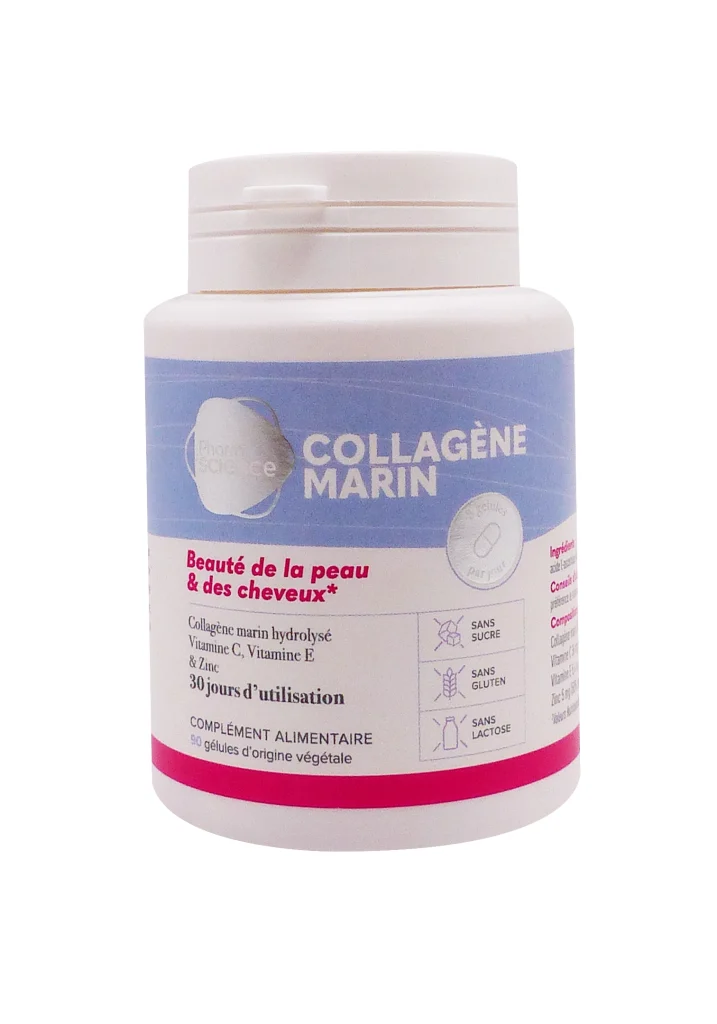 PHARMASCIENCE COLLAGENE MARIN 90 GELULES 2 collagene marin pharmascience gelules