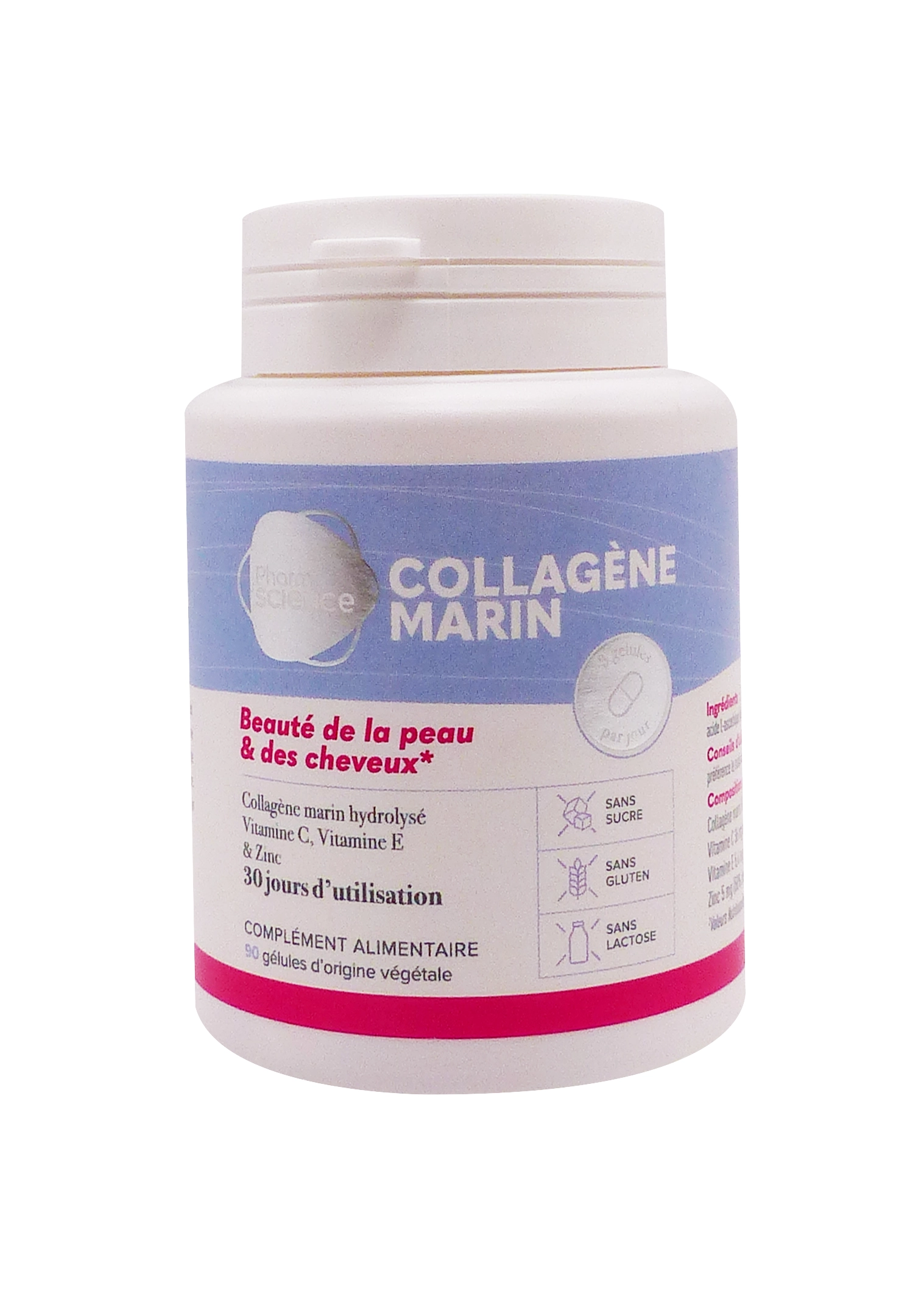 PHARMASCIENCE COLLAGENE MARIN 90 GELULES 1 collagene marin pharmascience gelules