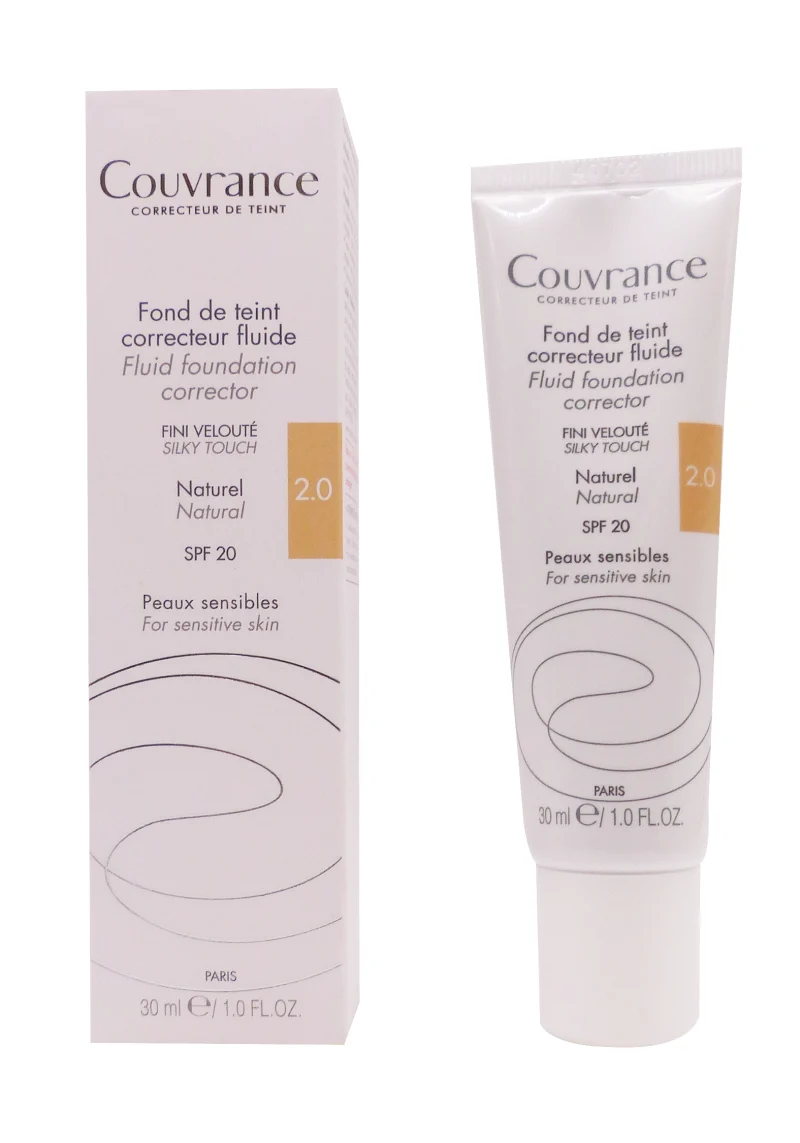 couvrance fond de teint correcteur fluide naturel 2.0 30 ml avene