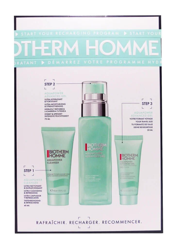 dos coffret homme hydratant