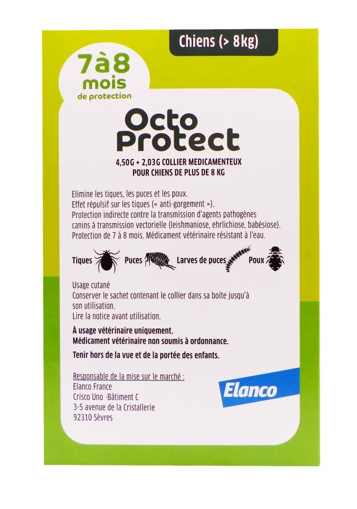 dos colier octoprotect chien