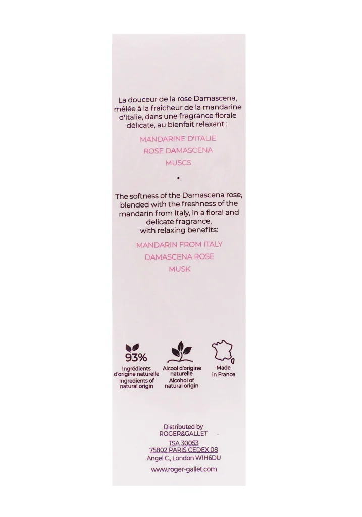 ROGER & GALLET EAU PARFUMEE ROSE 30ML 3 dos eau de rose roger et gallet