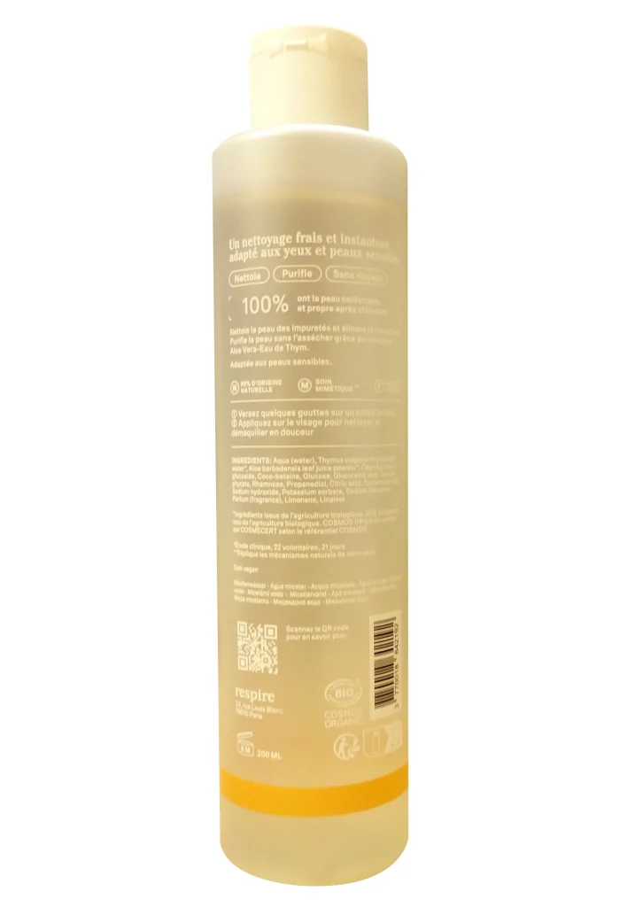 dos eau micellaire respire 200 ml