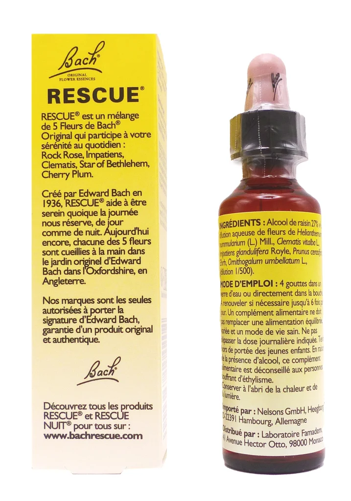 RESCUE BACH COMPTE-GOUTTES 20ML 3 dos rescue